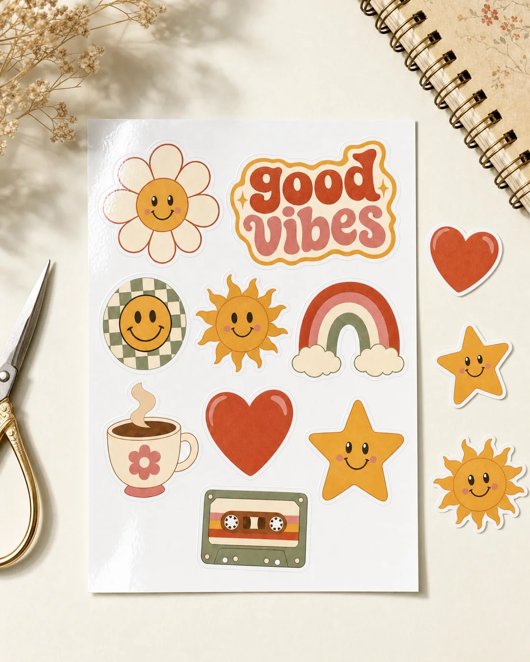 Kiss-Cut Sticker Sheet 4