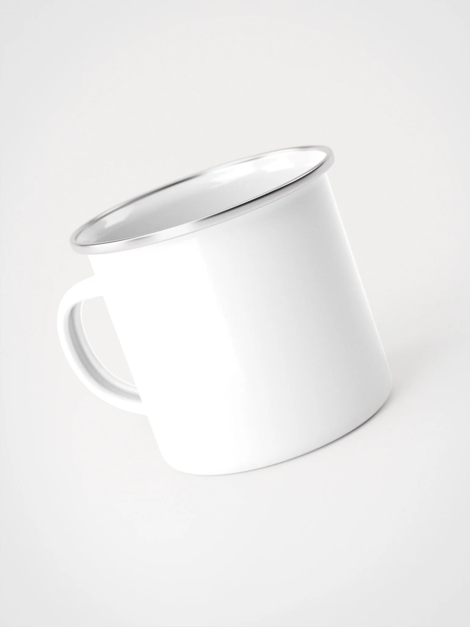 Silver Rim Enamel-Style Mug 5